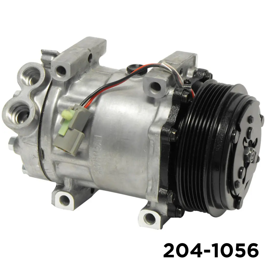 SD7H15 6-groove A/C compressor assembly for Ford HD/AG truck and motorhome (Air Components 204-1056)