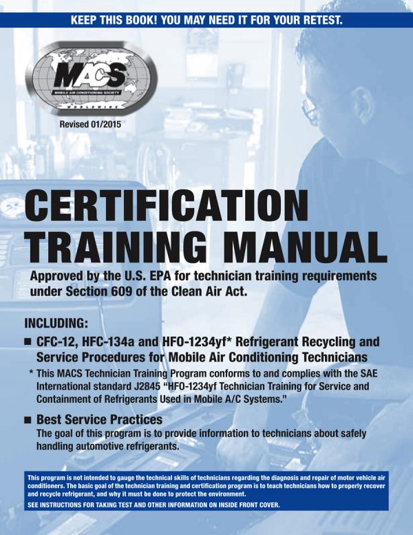 Section 609 Training Certification Air Components