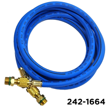 Robinair Recovery Machine Charging Hose 96" Blue W/Adapters