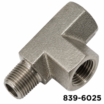 Fitting High Pressure 1/4" FM X 1/4" FM X 1/4" M MPT (Steel)