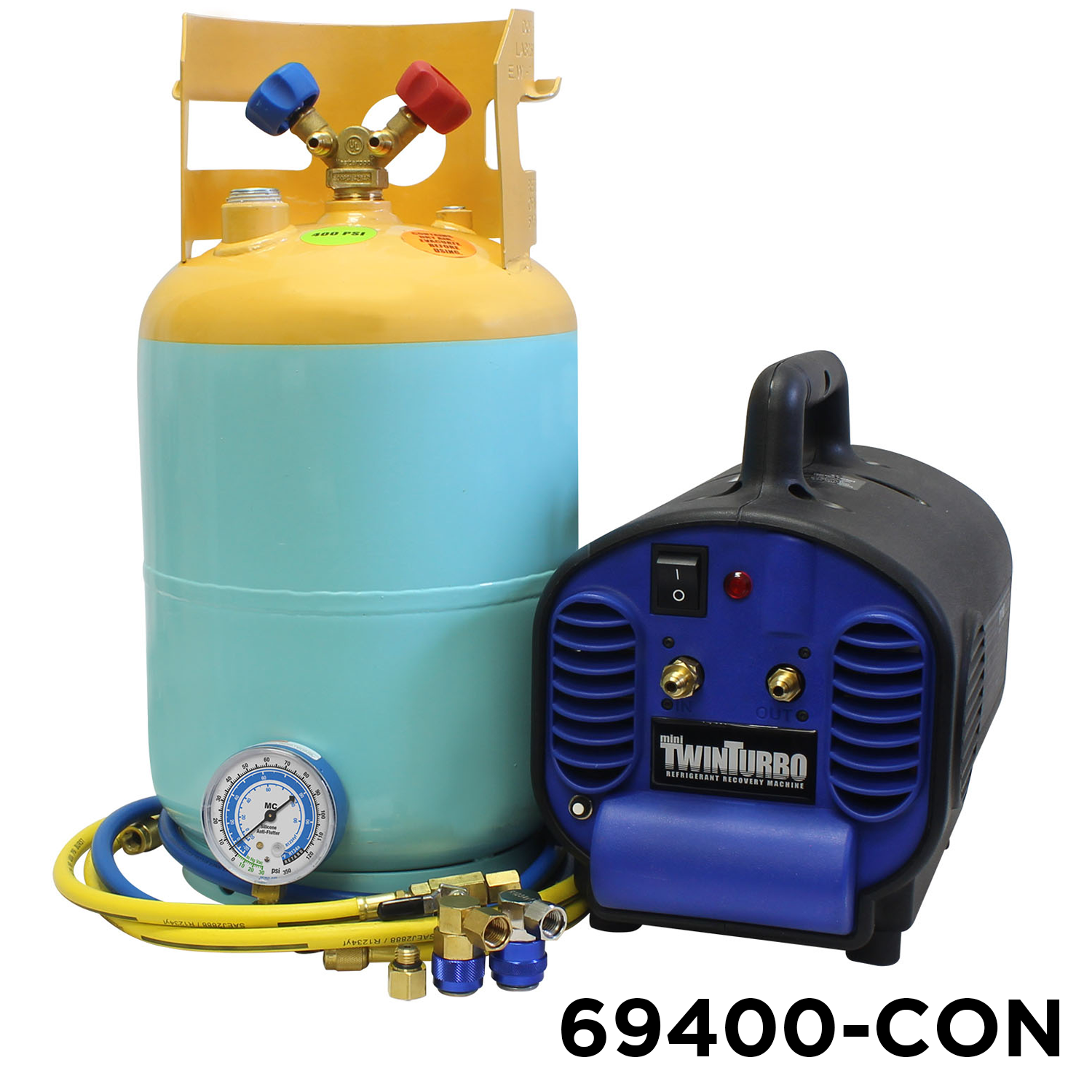 Mastercool Mini Twin Turbo Refrigerant Recovery Machine
