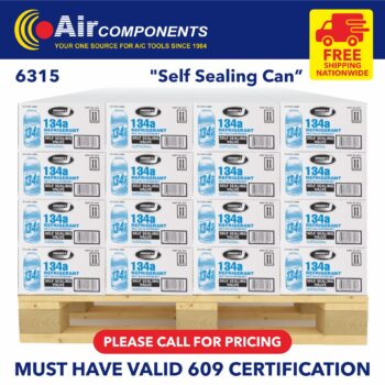 134A Refrigerant 12oz Cans Pallet Price $12.95 Per Can (FREE SHIPPING)