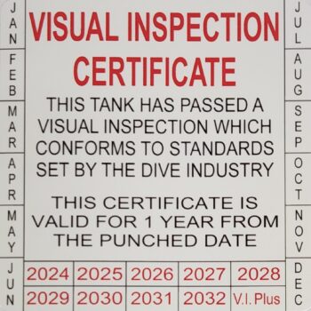 Tech Tools Visual Inspection Label Air Cylinder (Requires Visual Inspection Certificate)