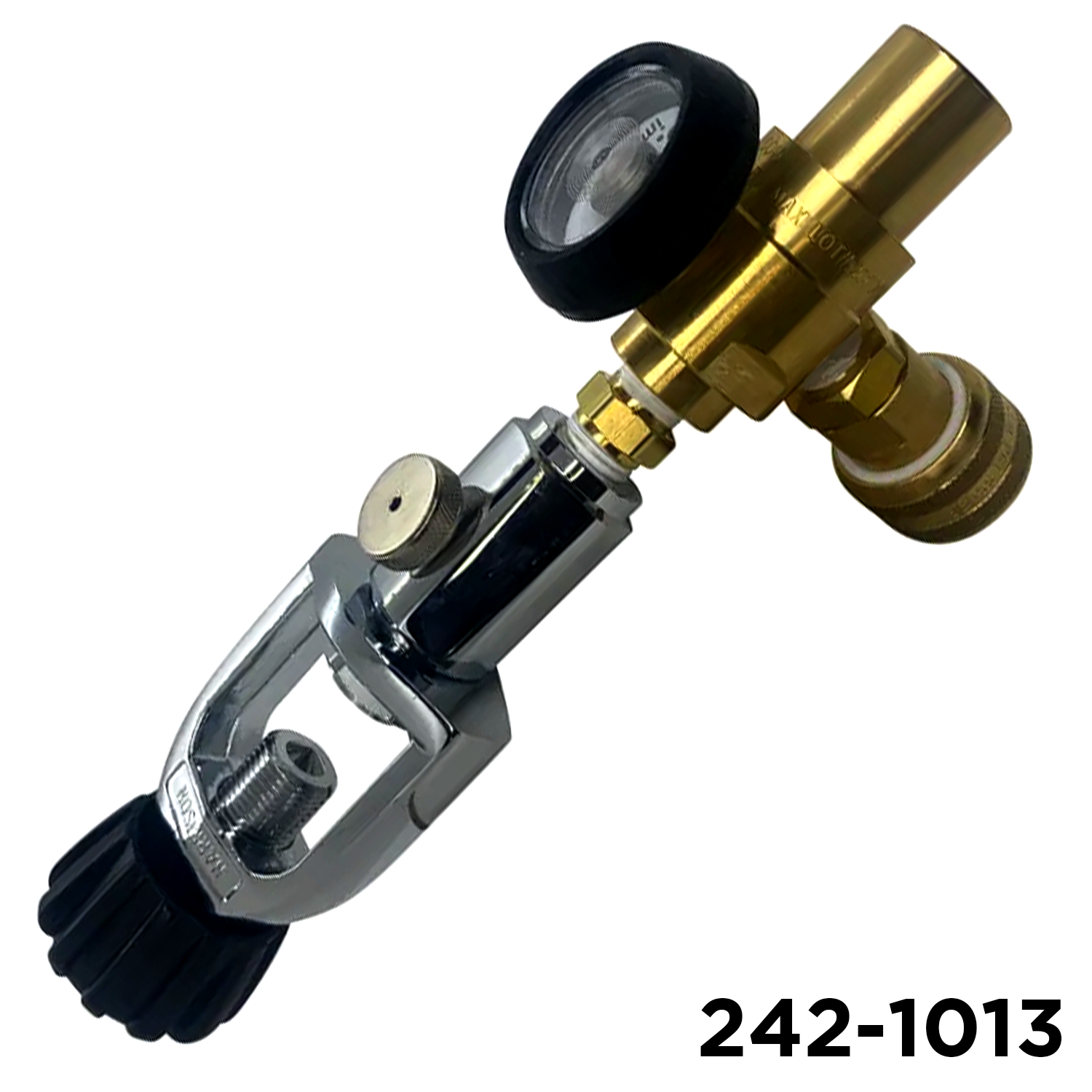 Air Components Air Source High Performance Air Regulator 150 PSI Fixed W/ Gauge Scuba Cylinder Connection