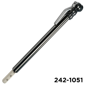 Air Components Air Source  Tire & Inflator Gauge 0-50 PSI Stainless Steel