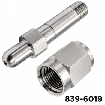 CGA 347 Fill Nut and Nipple Stainless Steel Cylinder Regulator Adapter