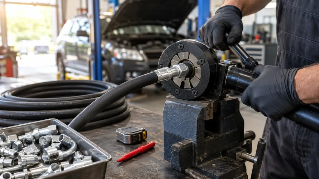 hose building and crimping