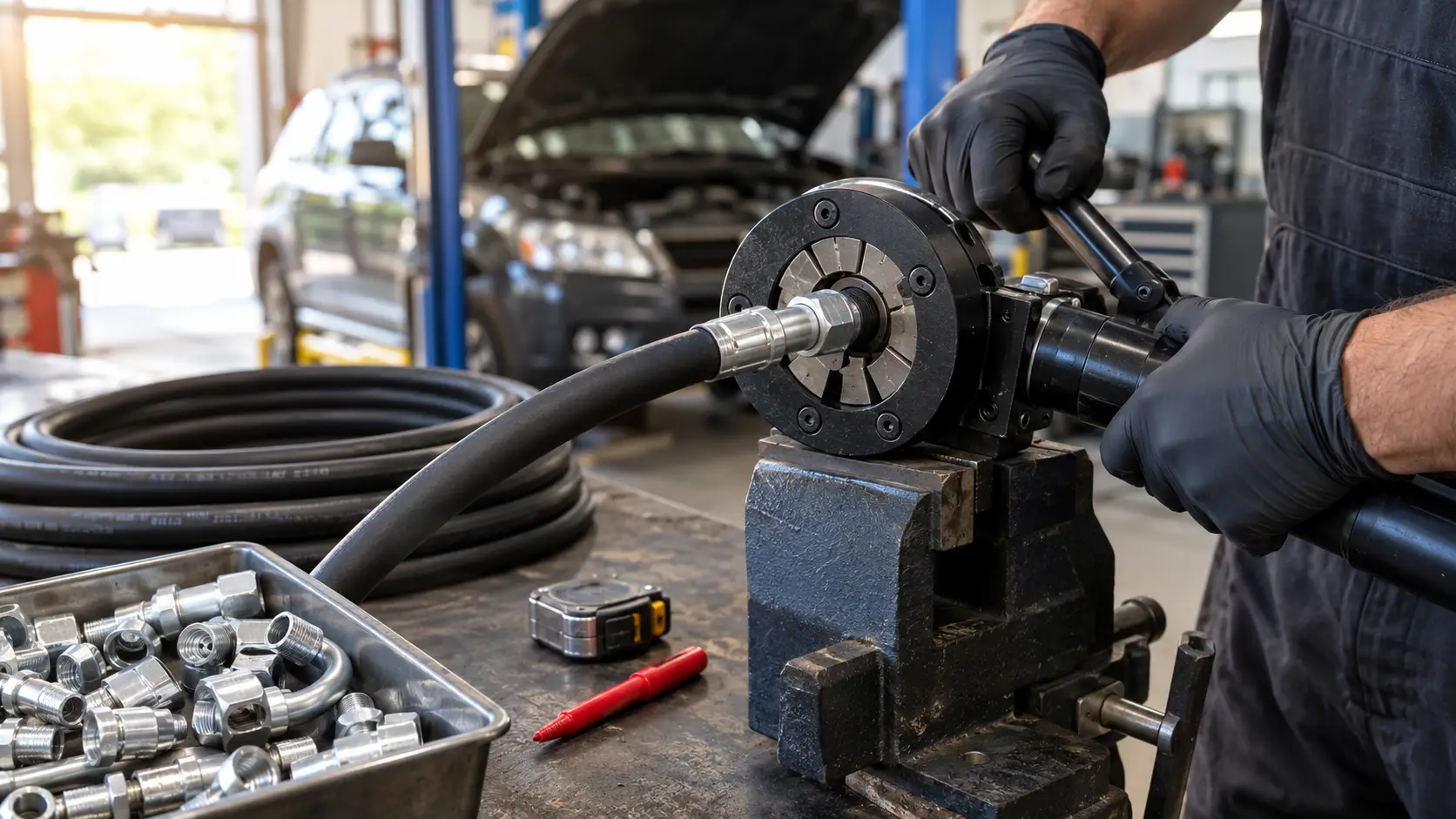 hose building and crimping