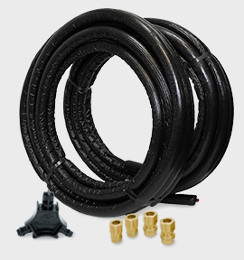 Python Mini-Split Line Set Kit 3/8″ x 1/2″, 1/2″ Insulated, 35′
