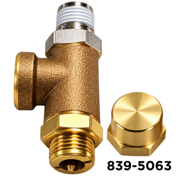 Pressure Relief Valve Adjustable 0-625 psi 1/4 Mnpt